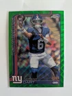 jaxson dart topps chrome green wave 85/99 rookie giants
