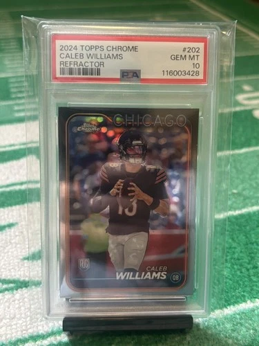 2024 Topps Chrome CALEB WILLIAMS REFRACTOR #202 PSA 10 GEM MINT RC