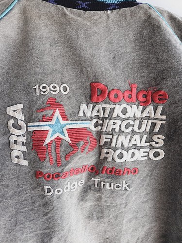 Chaqueta de rodeo 1990 National Circuit Finals manta forrada envejecida M/L PRCA - Imagen 10 de 22