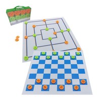 Alldoro 60063 Xxl MüHle & Dame, 158X158 Cm Spielfelder, Extra GroßE Steine Mit G