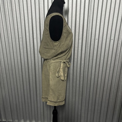 Cloth & Stone Romper Womens Medium Sleeveless Belted Wrap Front Anthropologie - Picture 6 of 10