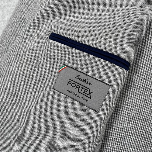 Bonobos Jetsetter Knit Blazer Size 48L Light Gray Standard Fit Lanificio Fortex - Picture 9 of 17