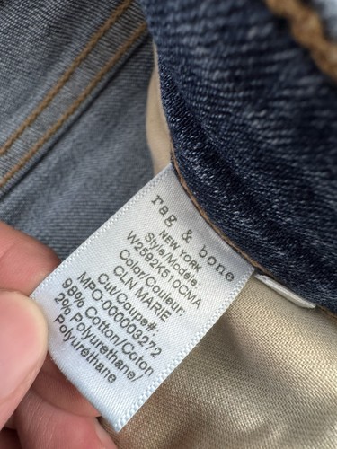 Rag & Bone Dre Low-Rise Ankle Slim Boyfriend Jeans Women’s 28 - Picture 6 of 6