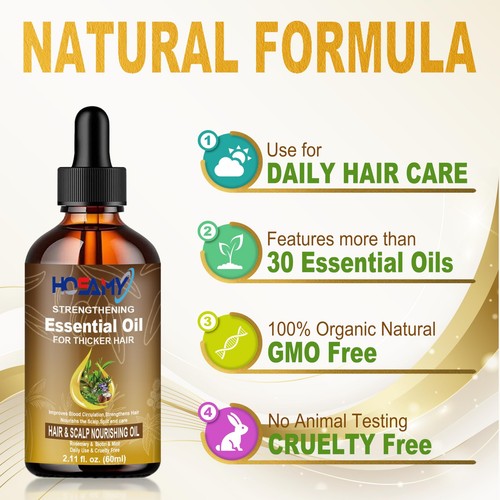 Hair Growth Oil,Biotin Rosemary Oil For Hair Growth Serum,Scalp & Hair Care P... - Picture 5 of 7