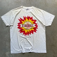 Vintage 90’s Retro Hot Fireball Liquor Whiskey T-Shirt Men’s XL USA Made