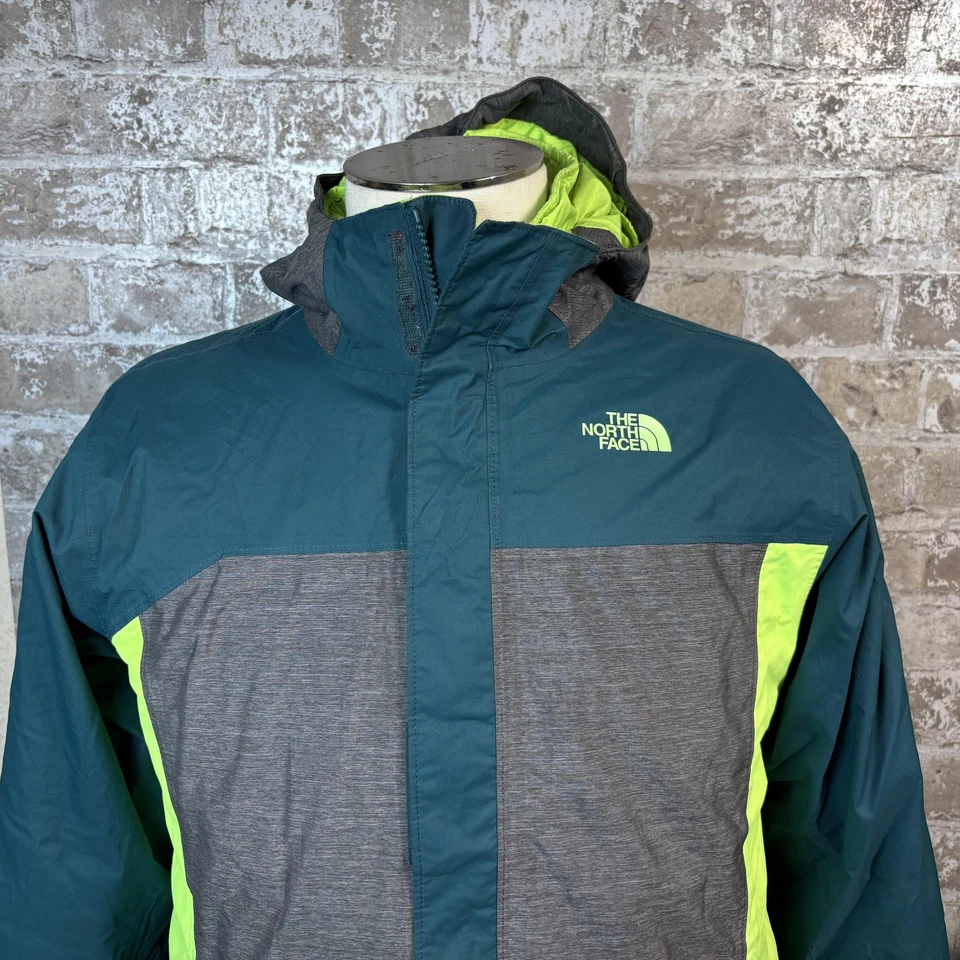 Chaqueta The North Face Niños XL 18/20 Gris Teal Lima Triclimate 3 en 1 Con Capucha Esquí Foto 2 de 4