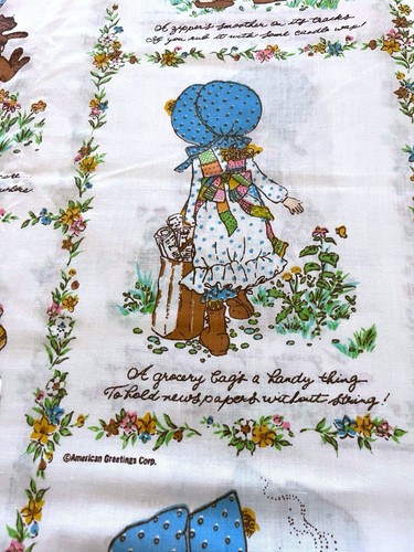 De colección Nuevo sin Etiquetas Holly Hobbie Doble Hoja Plana American Greetings Muselina Morgan Jones - Imagen 7 de 7