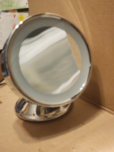 Conair BE16 Electric Makeup Mirror Magnifying Lighted 8" Round 4 Light Modes - Picture 7 of 15