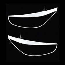Chrome Head Light Lamp Trim Molding Garnish Cover 2p For 11 12 Hyundai Solaris