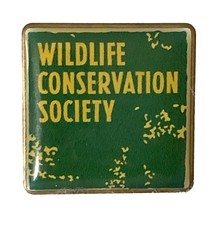 Vtg Wildlife Conservation Society Lapel Pin WCS Union Made In USA