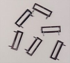 Set of 6 Plastic Chrome Windshields for HO Scale Slot Cars - BP-0004