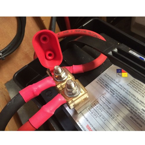 18" Motorbike Battery Switch Starter Lead 450mm Live Motorcycle Cable Strap - Picture 3 of 3