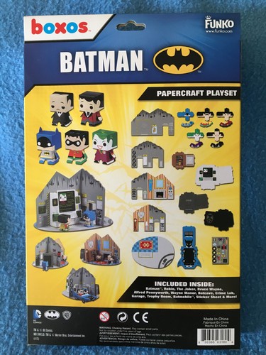 BATMAN Boxos Papercraft Playset DC Funko NEW Sealed - Picture 2 of 2