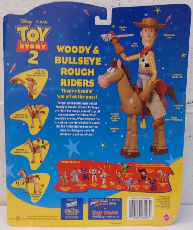 Toy Story 2 Movie Woody Bullseye Rough Riders Pack Iron