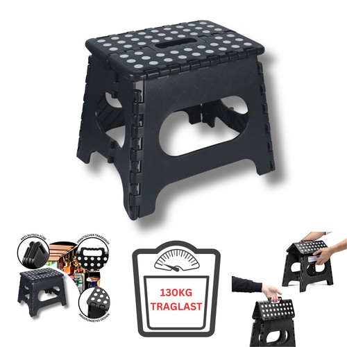 DIVID® Faltbarer Klapphocker 27cm (M) |Klapphocker|Duschhocker|Faltbar und Tragb - Bild 15 von 20