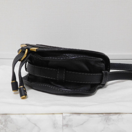 Chloe Marcie Small Saddle Bag Schultertasche Marcie schwarz gebraucht - Bild 4 von 10