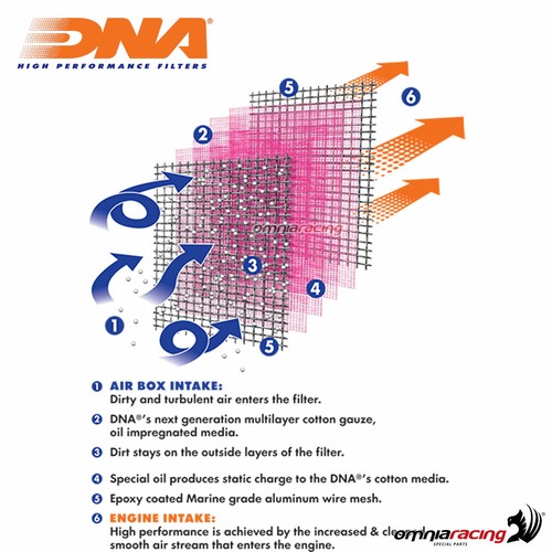 Cotton filter DNA for Aprilia Shiver 750 Abs 2008>2016 - Picture 5 of 6