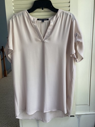 Sweet Rain Sheer Beige Blouse