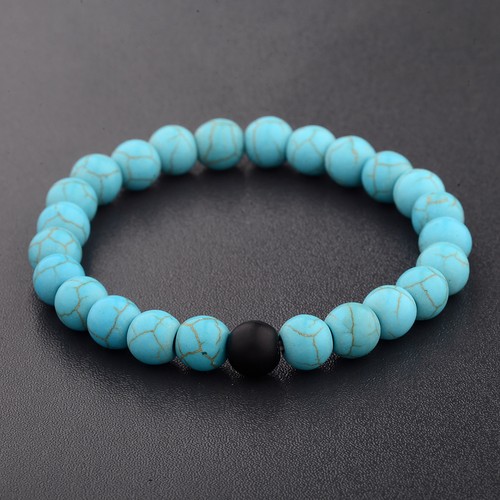 2X Distance Bracelets Lovers Couples Matching Gift Matte Agate 8mm Bead Stone - Picture 23 of 259