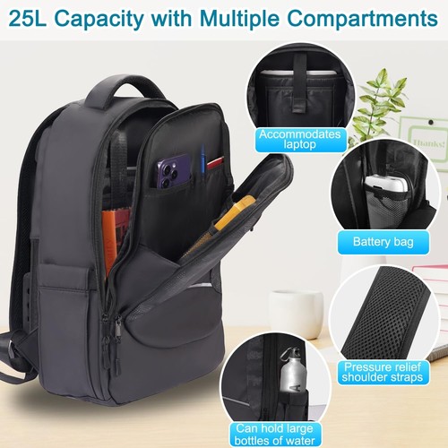 Cooling Backpack Ventilation Frame with Fans - Sweat Proof Airflow Backpack B... - Picture 6 of 7