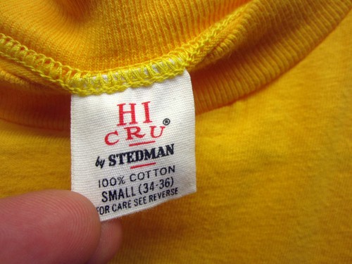 Vintage Corvette Spirit of '76 T-Shirt Hi-Cru Stedman gelb Baumwolle Gr. S Made in USA - Bild 7 von 8