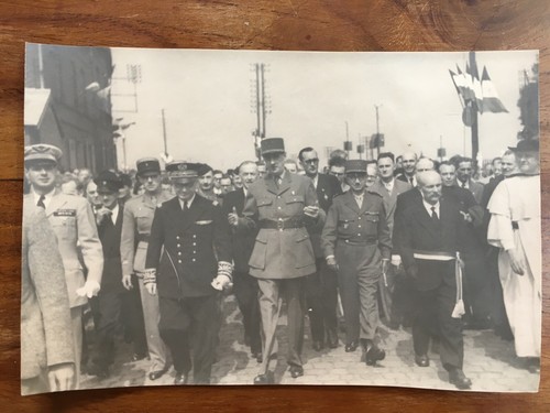 Lot 2 photos Général de Gaulle, Libération, WW2, 1945, Artificier ? Résistance ? - Picture 3 of 4