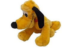 Vintage Pluto Disneyland Walt Disney World Plush Stuffed 9  Sitting Dog Korea