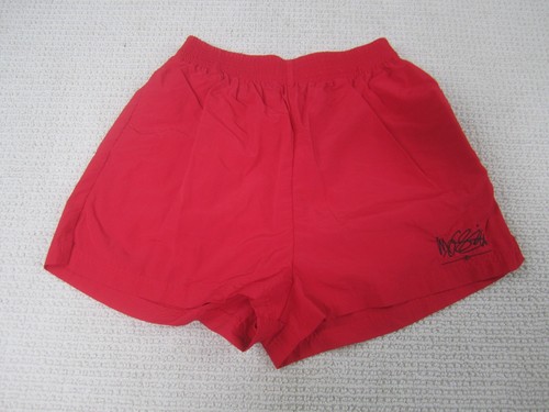 VTG Mossimo Shorts Youth Boys Large Red Script Logo Nylon Stretch Bermuda Hybrid - Picture 1 of 7