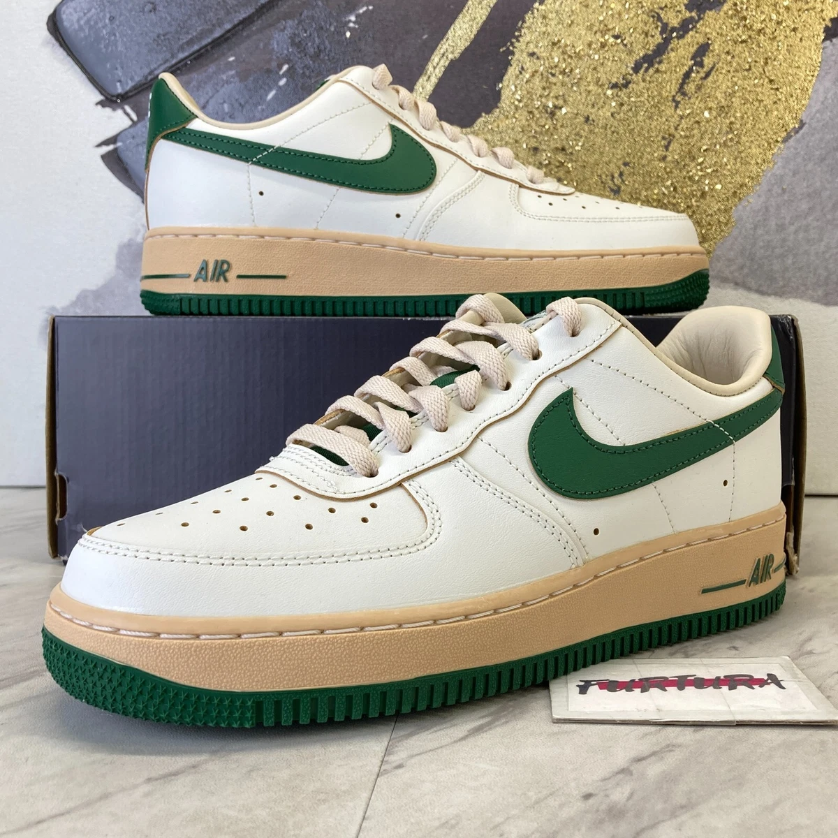 Nike Air Force 1 '07 LV8 Sail Gorge Green DZ4764-133 Women's Size  8.5 Shoes #2B