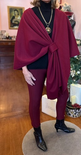 NEW ELEVATI Designer Italian Caramelo Camel Beige Womens Cape Shawl S M L XL XXL - Picture 12 of 12