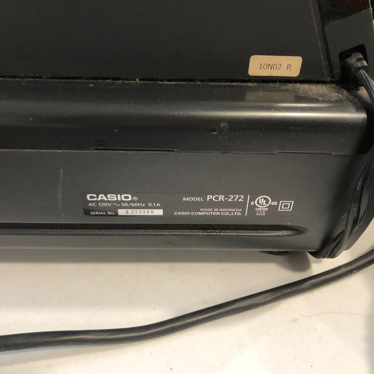 Casio PCR 272 Electronic Cash Register Used eBay