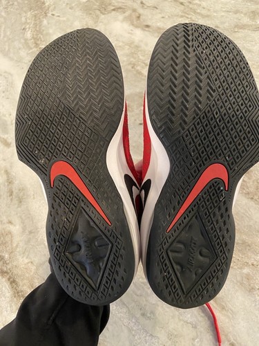 Nike Air Max Infuriate 2 Mid Red Black Basketball Shoes Sneakers Boys Size 5Y - Picture 5 of 7