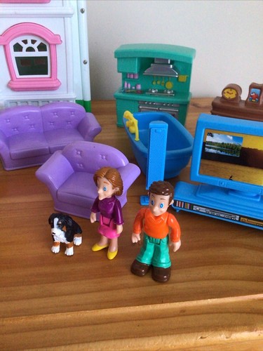 Keenway Home Sweet Home Dollhouse w/ Furniture Lights & Sounds Playset Pretend - Picture 7 of 12