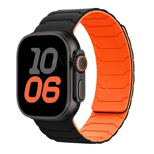 Magnetic Silicone Strap Band For Apple Watch Series 10 9 8 7 6 5 4 SE Ultra 2 1 - Picture 16 of 18
