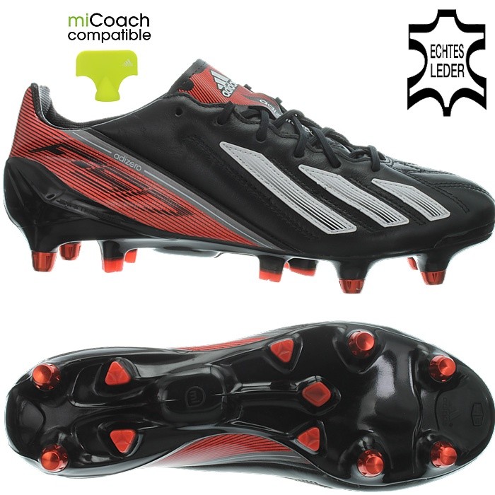 ADIDAS f50 Adizero XTRX SG LEA NERO ROSSO Gtuttierie Sautope da calcio in pelle nuovo OVP ADIDAS f50 Adizero XTRX SG LEA NERO ROSSO Gtuttierie Sautope da calcio in pelle nuovo OVP