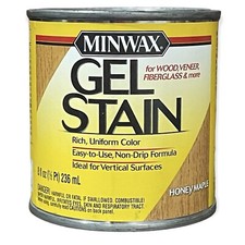 Minwax 260404444 Interior Wood Gel Stain 1/2 pint 8 oz Honey Maple New