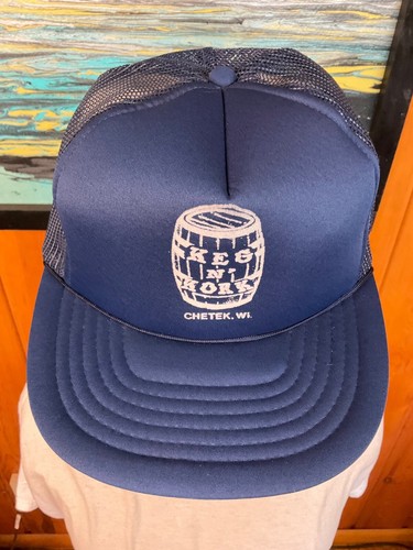 Keg N' Kork Cork Beer Tavern Bar Hat Mesh Truckers Baseball Snap Back Chetek, WI - Picture 2 of 14