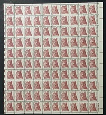 US 1855 1982 13c Crazy Horse Sheet of 100 MNH VF-XF