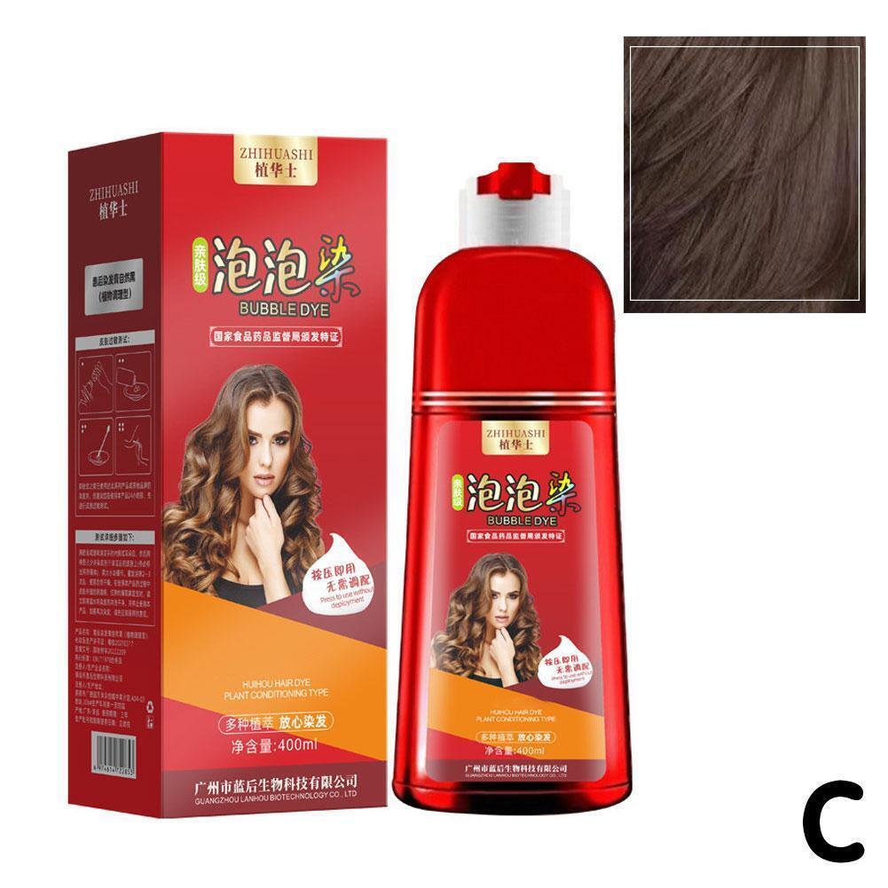 Bubble Dye Shampoo, 400ml Plant Bubble Hair Dye Shampoo 2023 HOT B8C9 - Picture 11 of 18