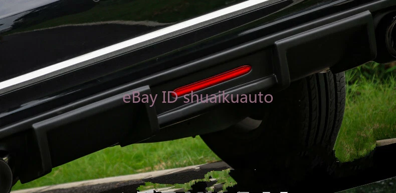 Матовый черный диффузор заднего бампера для VW Volkswagen Passat 2016-2017 подходит - Изображение 2 из 4