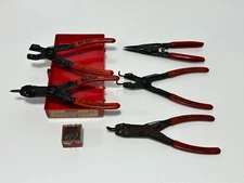 Blue Point Retaining Ring Plier Kit PR-36 Internal External w/ (3) Milbar Walden