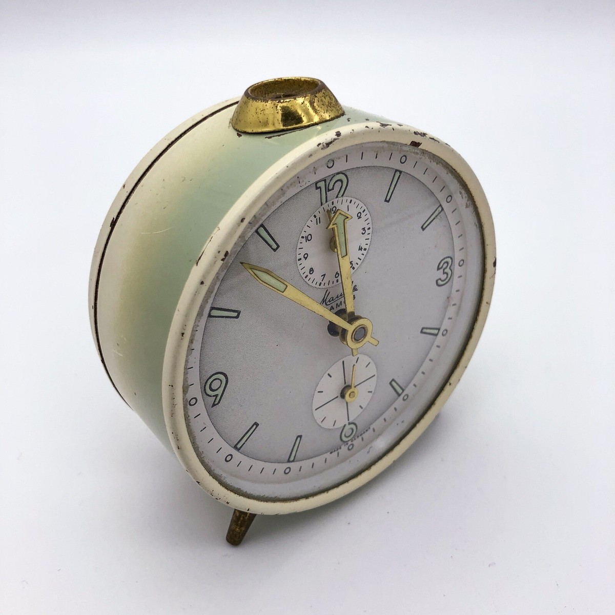 Mauthe Famos Wecker Tischwecker mechanisch Handaufzug Made in