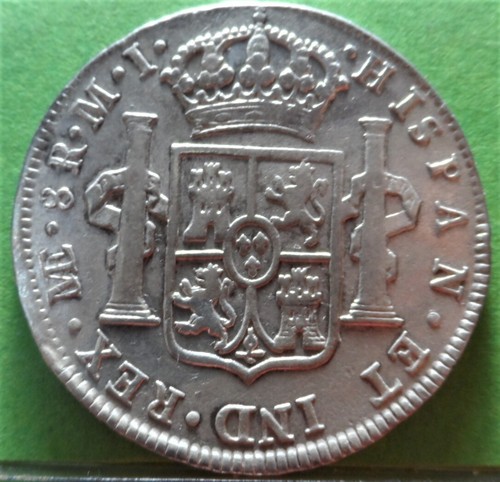 CARLOS III, 8 Reales, 1786, LIMA -MI, A.C.-1055, Ag. - Picture 2 of 2