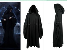 Star Wars Emperor Palpatine Darth Sidious Robe Cosplay Costume Black