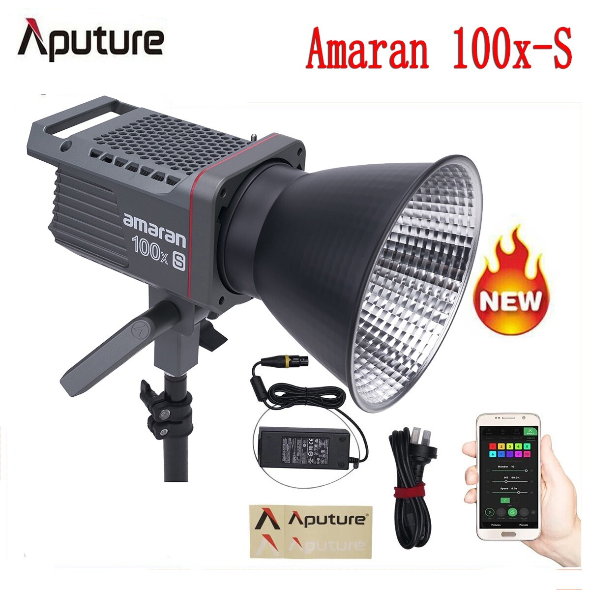 Image of Aputure AL-100X-S 100X Amaran LED Videolampada Bowens 2700K-6500K App Controllo