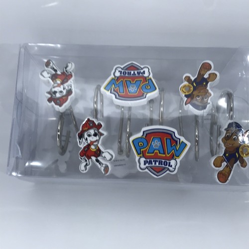 Nickelodeon Paw Patrol Shower Curtain Hooks Set Of 12 - Picture 4 of 4
