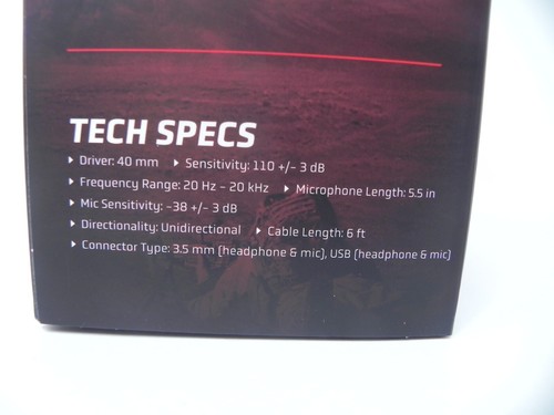 New Raptor Pro Plus Gaming Headset With Led Lights Red and Black PBGH6RD - Picture 4 of 7