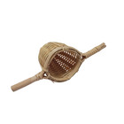 Nature Bamboo Tea Infuser Brown Handmade Strainer Filter Colander Weave Crafts