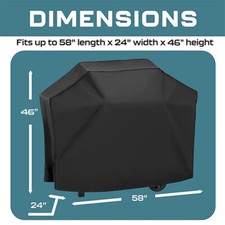 58 Inch 7130 Grill Cover For Weber Genesis II  Genesis 300 Series Gas Grills