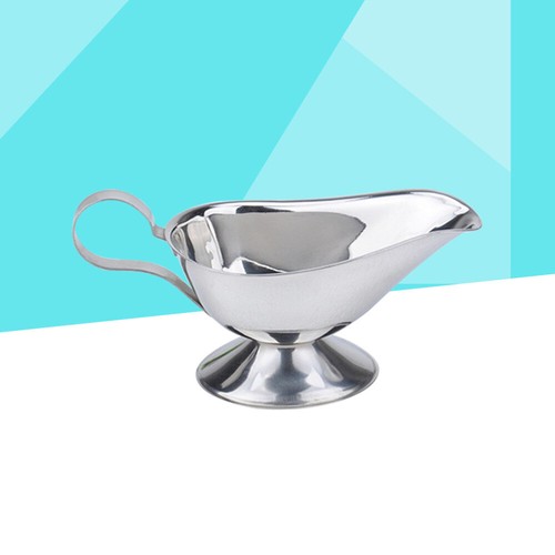 Steel Sauce Boat Steel Jug vendre Sauce Boat With Handle Salad Dressing Pitcher